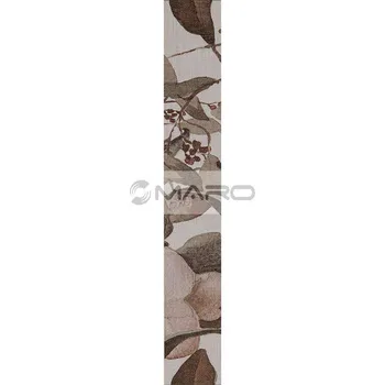 Obklad KAI Silk Listela Flowers light beige 6 x 40 cm, 2623