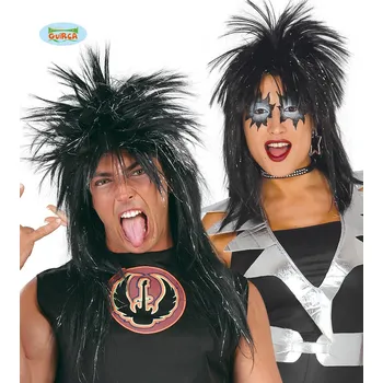 Paruka Guirca Fiestas Španělsko Punky - černá s flitry