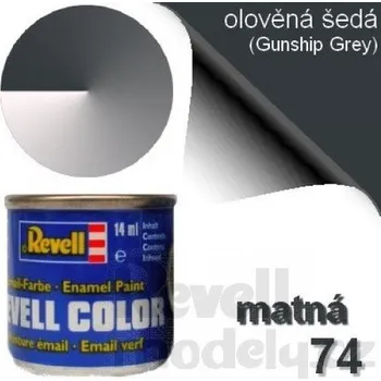 Modelářská barva 32174 - Olověná šedá 14ml (Gunship Grey) 74