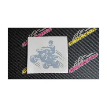 Samolepící dekorace SAMOLEPKA Čtyřkolka 006 levá (17 - šedá) NA AUTO, NÁLEPKA, FÓLIE, POLEP, TUNING, VLASTNÍ TEXT, TISK, AUTOSAMOLEPKY.cz, POLEPY, OBRÁZEK, LOGO, SAMOLEPKY