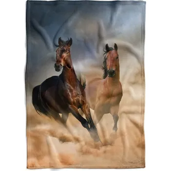 Dětská deka Deka Koně (Rozměr : 150 x 120 cm, Podšití beránkem: NE)