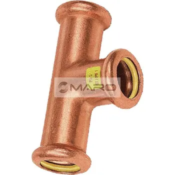 rozdělovač topení Sanha Press Gas T-kus Cu lisovací plyn i/i/i 10130-22x28x22, 22 x 28 x 22 mm, 110130222822