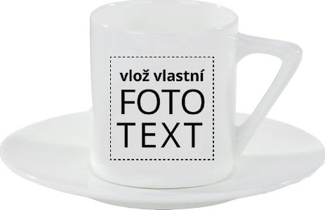 Espresso hrnek s podšálkem 100ml s vlastním potiskem