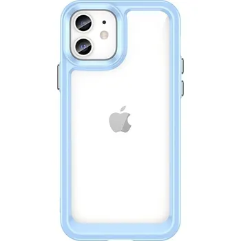 Pouzdro na mobilní telefon Outer Space case pouzdro / kryt pro Apple iPhone 12 (6,1") clear / blue