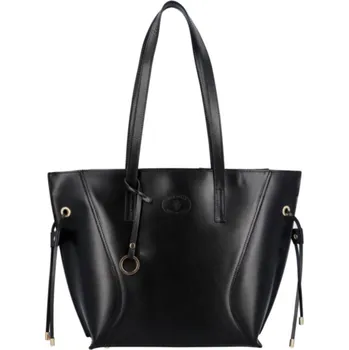 Kabelka Vera Pelle kožená kabelka černá HAI00270103 ČERNÁ