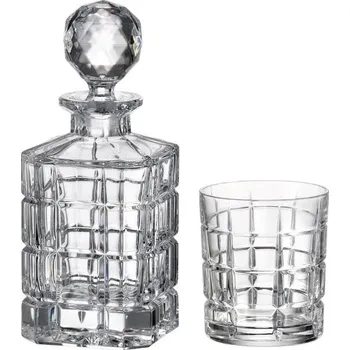 Crystal Bohemia Timesquare Whisky Set 1 + 6 skleniček