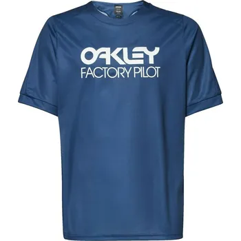 cyklistický dres Dres Oakley Dres Oakley Pilot MTB pánský kr.r. poseidon M M