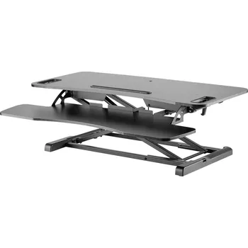 Držák monitoru Digitus DA-90380-1 nástavec na stůl pro práci vsedě i ve stoje Rozsah výšky: 100 do 500 mm černá