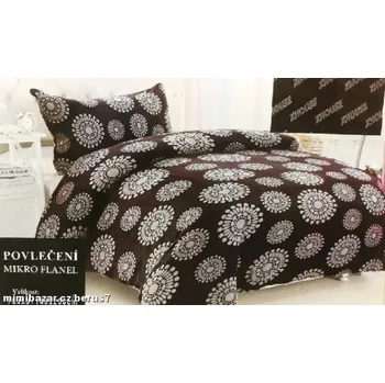 Povlečení POVLEČENÍ MIKROFLANELPLYŠ * JANIS ČERNO-smetanová