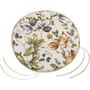 Podsedák Sedák EMA kulatý hladký průměr 40 cm, výška puru 2 cm podzimní listí