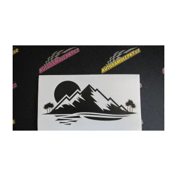 Samolepící dekorace SAMOLEPKA Krajina hory 004 levá (17 - šedá) NA AUTO, NÁLEPKA, FÓLIE, POLEP, TUNING, VLASTNÍ TEXT, TISK, AUTOSAMOLEPKY.cz, POLEPY, OBRÁZEK, LOGO, SAMOLEPKY