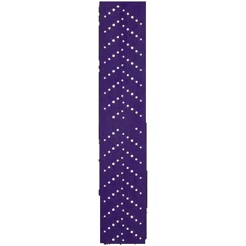 Brusný kotouč 3M Cubitron II Hookit brusný arch fialový 737U, 80 mm x 400 mm, perforované Zrnitost: 150+