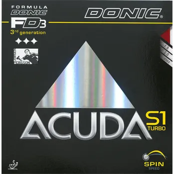 Raketový sport Donic - Acuda S1 Turbo Barva: Červená, Tloušťka houby: 1,8