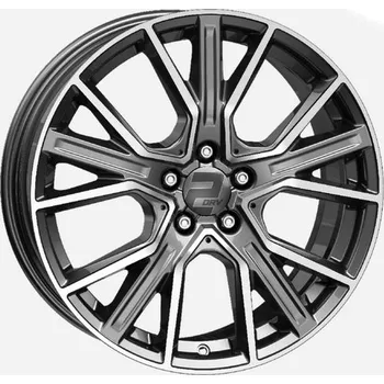 Alu kolo Alu kola 2DRV WH34 daytona grau hochglanzploiert - šedé, leštěné čelo 8,5x20" 5x112 ET21 66,6