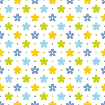 Impregnovaná látka kočárkovina, potisk kytičky, vzor č. 36 látka, metráž