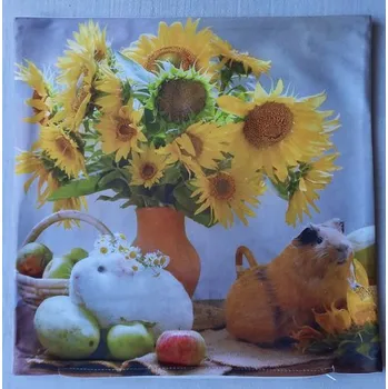 Povlak na dekorativní polštářek Povlak na polštářek Slunečnice * morče