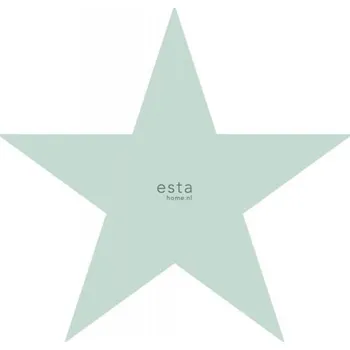 Tapeta Bílá vliesová obrazová tapeta na zeď, zelená hvězda 158841, 1,86 x 2,79 m, Little Bandits, Esta