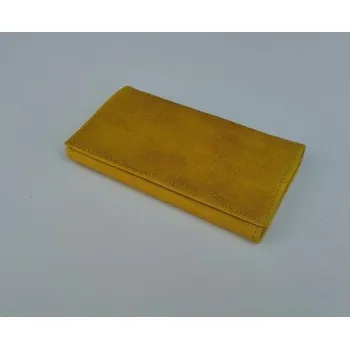 Peněženka Kožená peněženka - hospodská kasírka - barva : žlutá