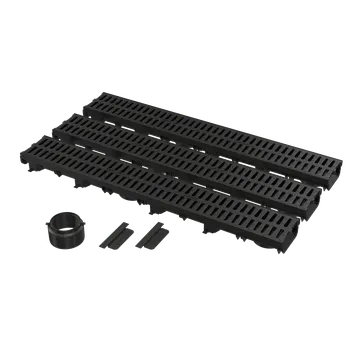 Odvodňovací žlab Alcadrain Garážový set AVZ112-G501