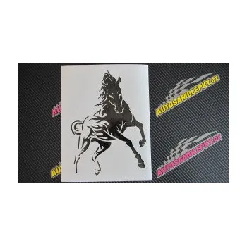Samolepící dekorace SAMOLEPKA Kůň 079 pravá v plamenech (17 - šedá) NA AUTO, NÁLEPKA, FÓLIE, POLEP, TUNING, VLASTNÍ TEXT, TISK, AUTOSAMOLEPKY.cz, POLEPY, OBRÁZEK, LOGO, SAMOLEPKY