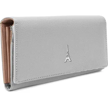 Peněženka Světle šedá klopnová dámská peněženka s rámem Reina