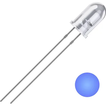 Polovodič Quadrios 2111O180 LED s vývody modrá kulatý 5 mm 2500 mcd 25 ° 20 mA 3 V