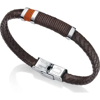 Módní doplněk Viceroy Pánský kožený náramek Heat 6453P01011 + 2 měsíce na vrácení zboží