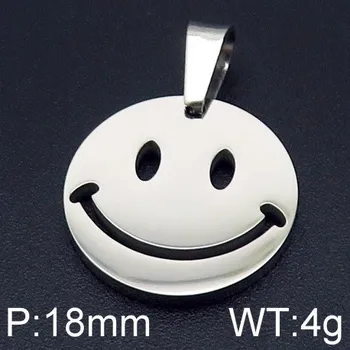 Přívěsek Smajlík (smiley) - průměr 18mm - ocelový přívěsek (Smajlík (smiley) - průměr 18mm - přívěsek z oceli)