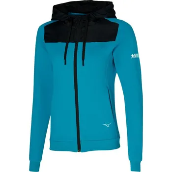 Dámský kabát Dámská sportovní mikina Mizuno Sweat Jacket / Algiers Blue Velikost: XL