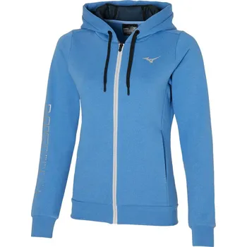 Dámský kabát Dámská sportovní bunda Mizuno Sweat Jacket / Blue Jasper Velikost: XS
