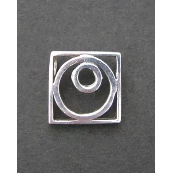 Přívěsek Kruhy ve čtverci - stříbrné přívěsky