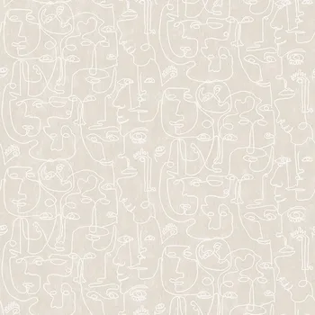 Tapeta Vliesová grafická tapeta na zeď šedá - tváře, obličeje M41207, 241207, Arty, Vavex