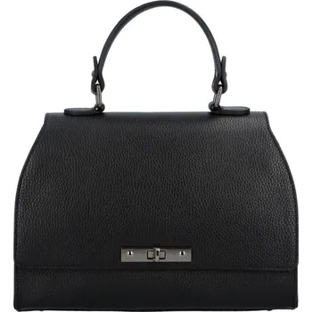 Kabelka Vera Pelle dámská kožená kufříková kabelka černá
