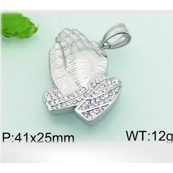 Přívěsek Modlící se ruce - ocelový přívěsek