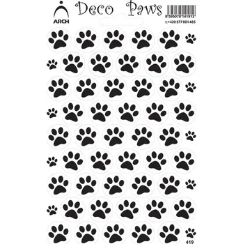 samolepka Samolepky, TLAPKY, 11 x 17 cm, arch