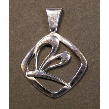 Přívěsek Stylizovaný motýl - stříbrný přívěsek / přívěsek ze stříbra