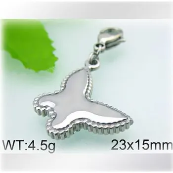 Přívěsek Motýl se zdobeným okrajem - ocelový přívěsek