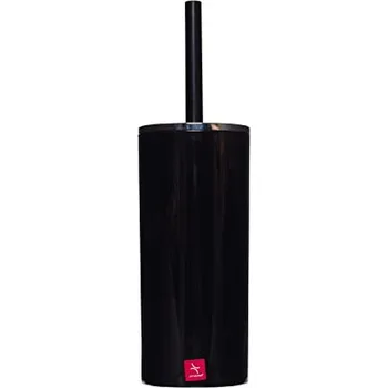 WC štětka Primanova Lenox stojan na WC kartáč BLACK (Primanova Lenox stojan na WC kartáč BLACK)