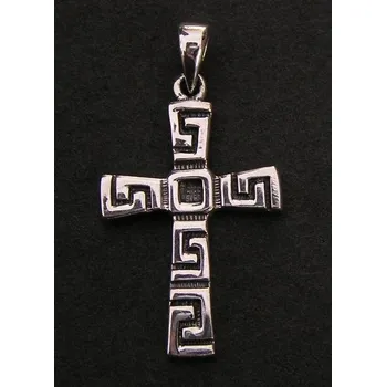 Přívěsek Kříž - varianta 6 - stříbrný přívěsek