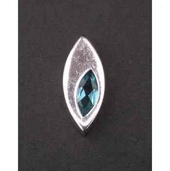 Přívěsek Kapka azurová - stříbrný přívěsek