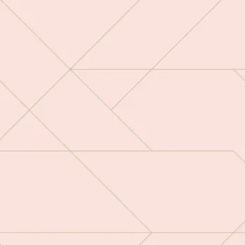 Tapeta Růžová vliesová tapeta s geometrickými liniemi 139211, Art Deco, Esta