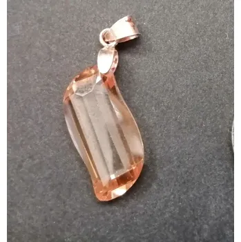 Přívěsek Oranžový kamínek - stříbrný přívěsek