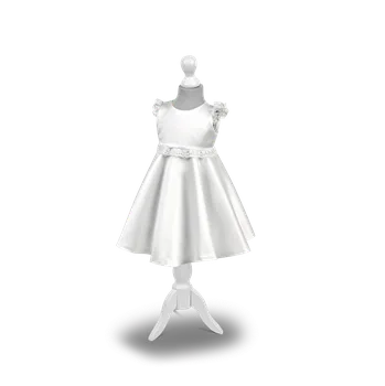 Dívčí oblečení Dívčí šaty na křest/svatbu bílé Lilinka MK37 (MK37)