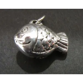 Přívěsek Trojrozměrná rybička - přívěsek ze stříbra