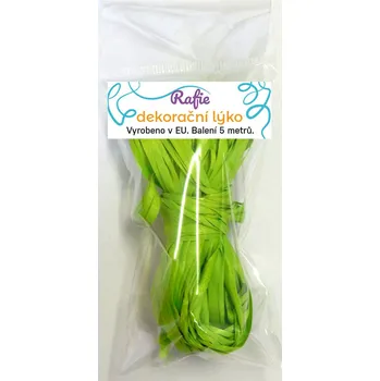 Stuha Rafie, 5 m v balení, barva ZELENÁ, R45