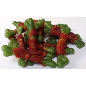 Pamlsek pro psa Salač Dentální kosti obalené kachním plátkem 250 g