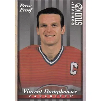 Sběratelská karetní hra paralel karta VINCENT LECAVALIER 97-98 Donruss Studio Press Proof /1000