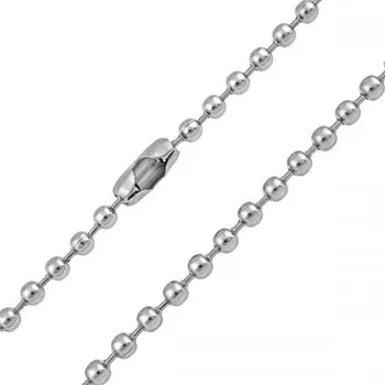 Řetízek Kuličkový řetízek z chirurgické oceli - 48 cm