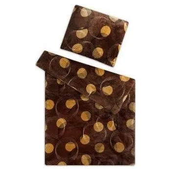 Povlečení POVLEČENÍ MIKROFLANEL PLYŠ hnědá