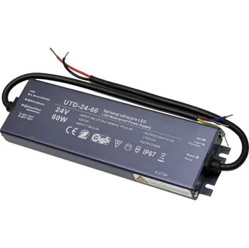 Předřadník LED zdroj trafo na 24V/DC 60W/2,5A, IP67, UTD-24-60 180x60x19mm Záruka 5 let